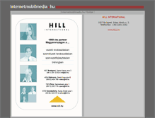 Tablet Screenshot of hillinternational.internetmobilmedia.hu