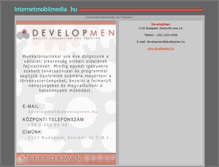Tablet Screenshot of developmen.internetmobilmedia.hu